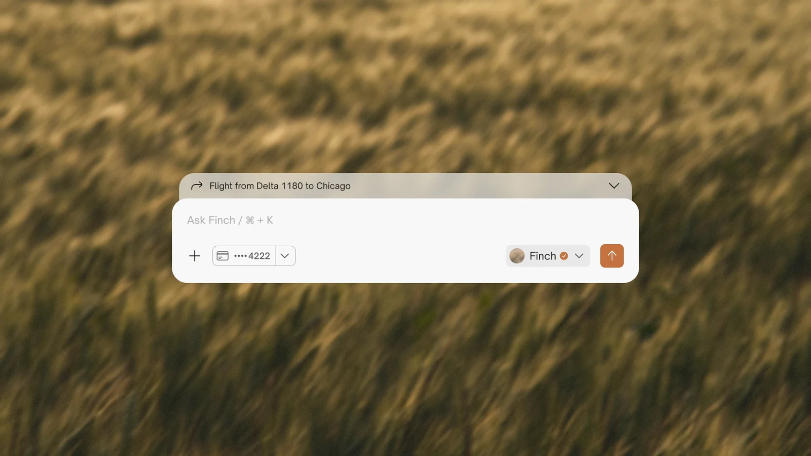 Esta — Talk to Agent Prompt Bar