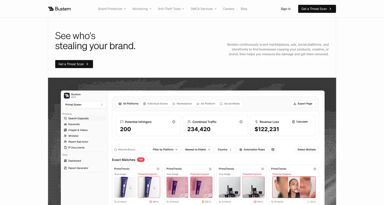 Bustem homepage redesign concept