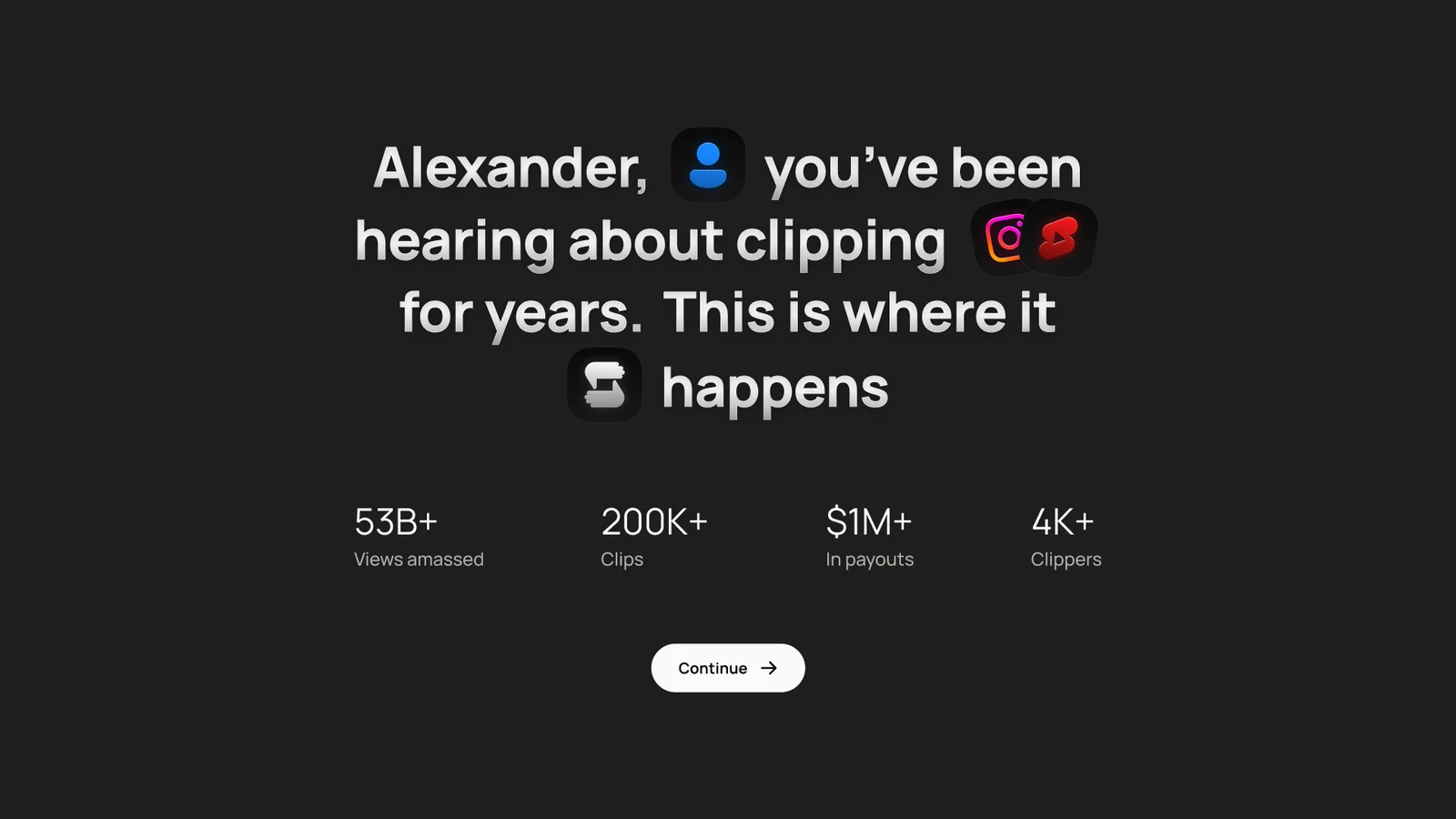 Starlet — Onboarding Welcome Screen