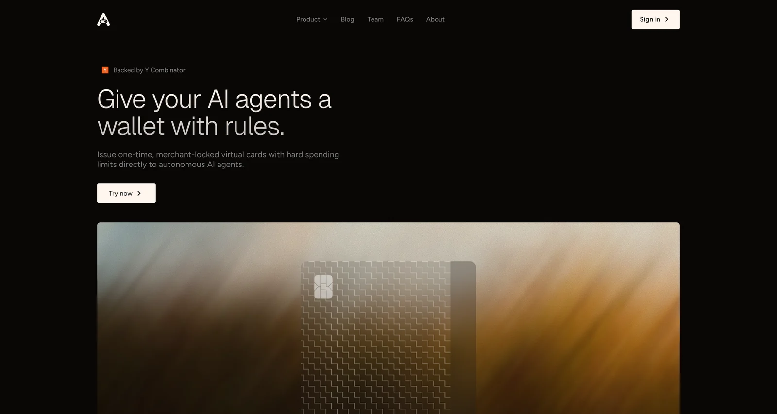 Allowance homepage hero concept