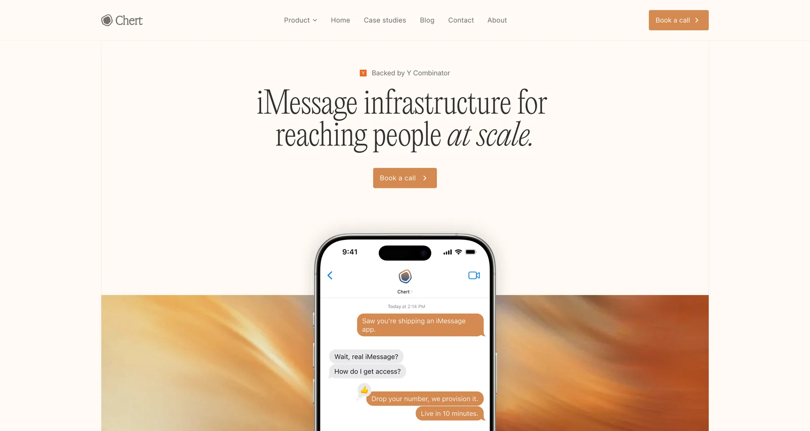 Chert homepage hero concept