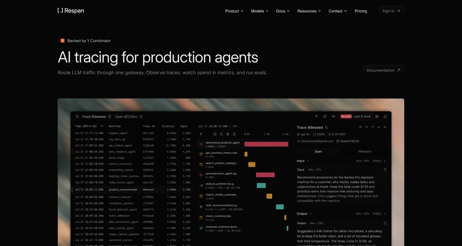 Respan homepage hero concept